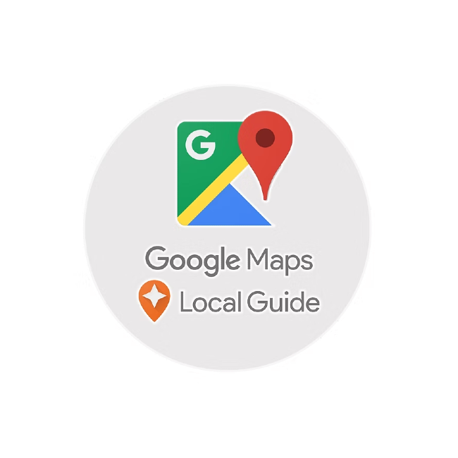 Google Maps Local Guide badge – Level 3 contributor badge displayed with official Google logo.